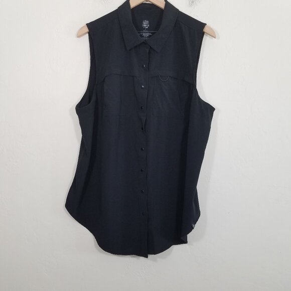 Happy Camper by Torrid Sleeveless Shirt Top Blouse Black Size 1 - Picture 1 of 4